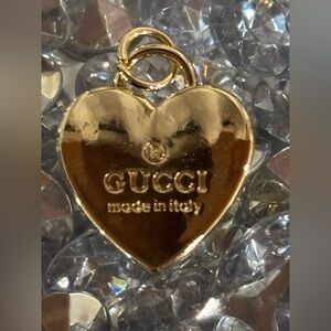 Gucci Shiny Gold Heart Upcycled Charm